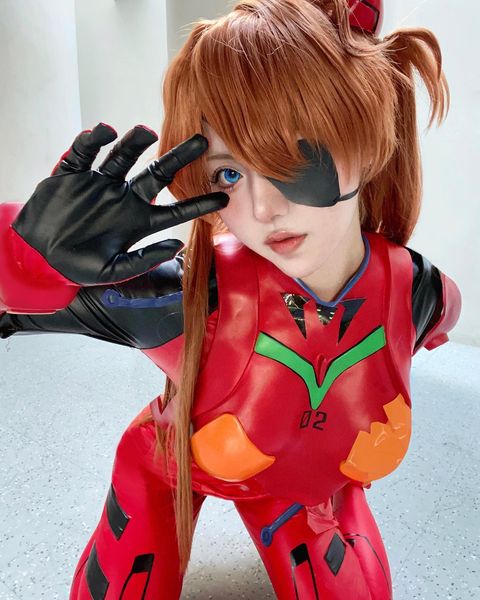 Cosplay de Asuka de Evangelion por cos_takane_21